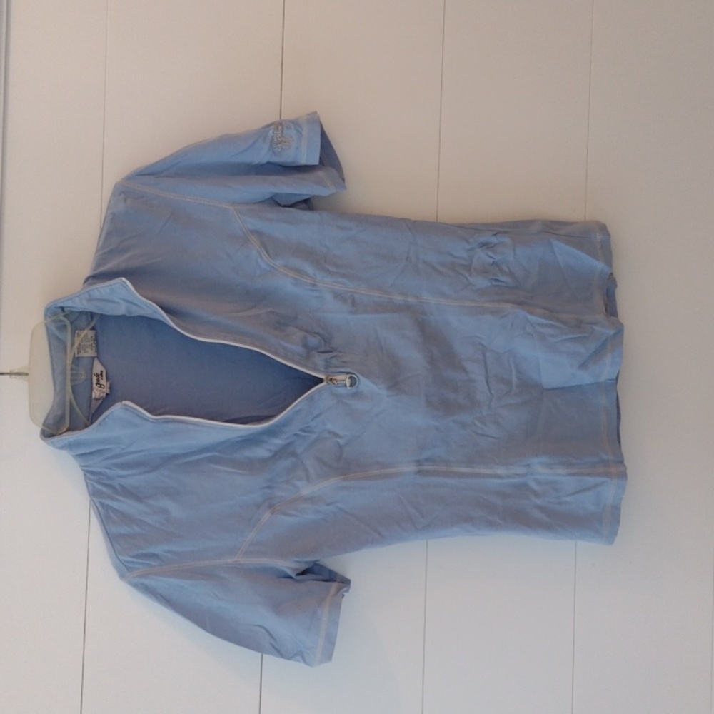 Goode Rider short sleeve top small light blue